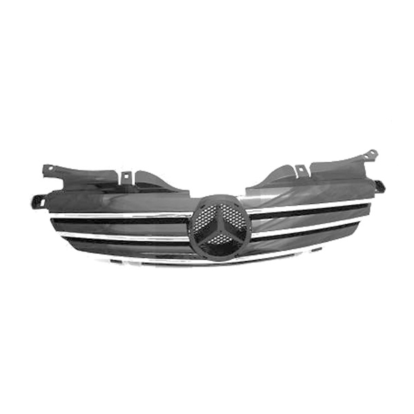 Grille de calandre, chromée/noire