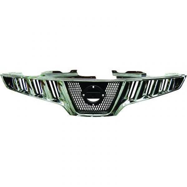 Grille de calandre, chromée noire