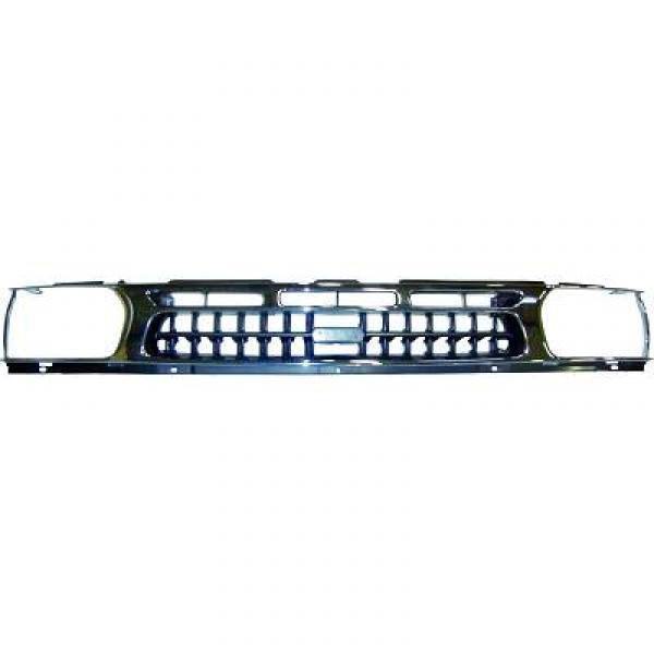Grille de calandre, grise foncée chromée