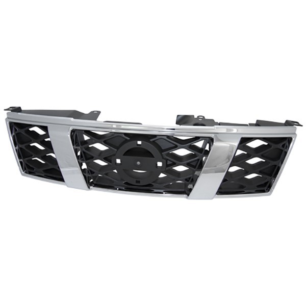 Grille de calandre, noire et chromée