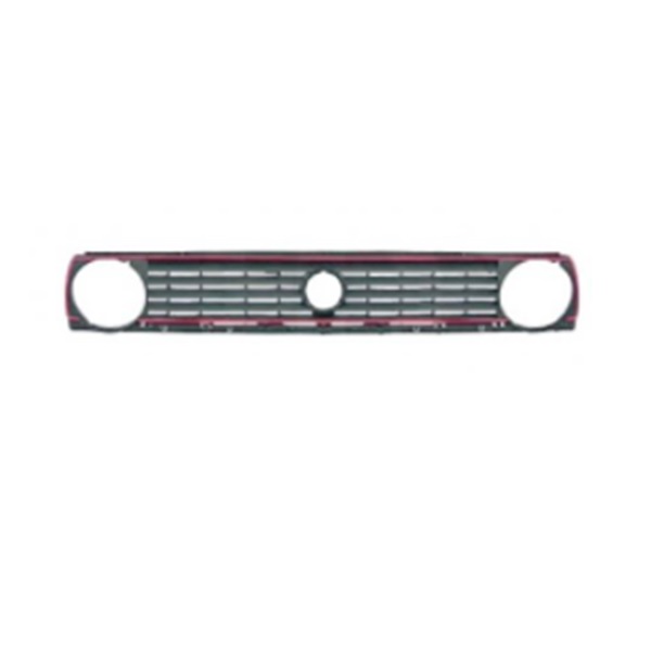 Grille de calandre, bord rouge, modèle gti 2 phares