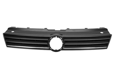 Grille de calandre, noir, avec moulure chromée