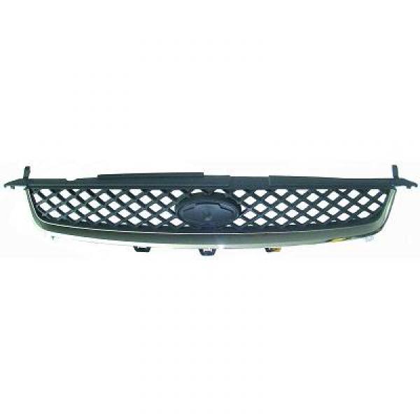 Grille de calandre, noire et chromée