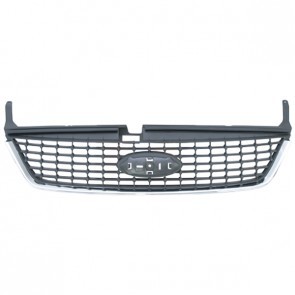Grille de calandre, noire et chromée