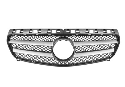 Grille de calandre, noire et argent