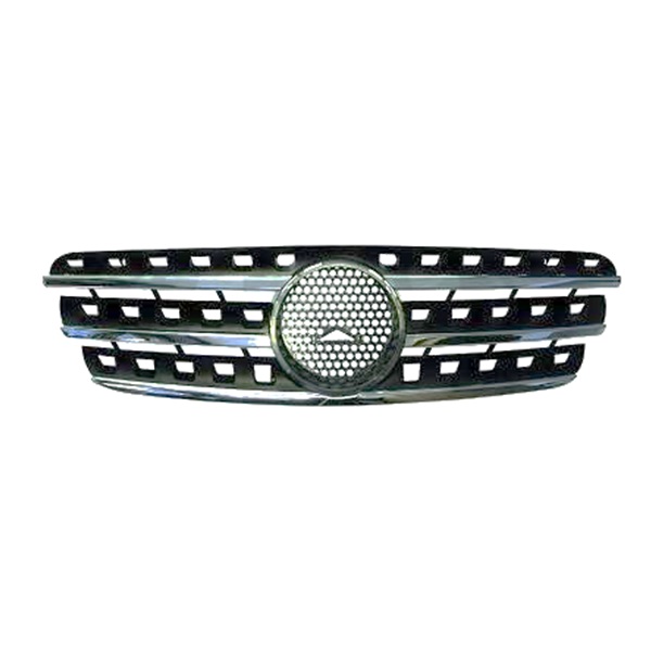 Grille de calandre, noire et chromée