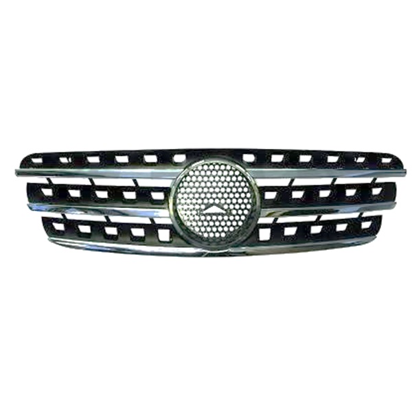 Grille de calandre, noire et chromée