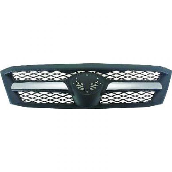 Grille de calandre, noire et chromée