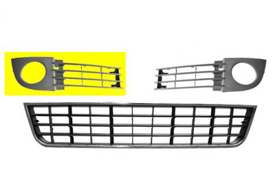 Grille de pare-chocs avant, droite, avec emplacement antibrouillard
