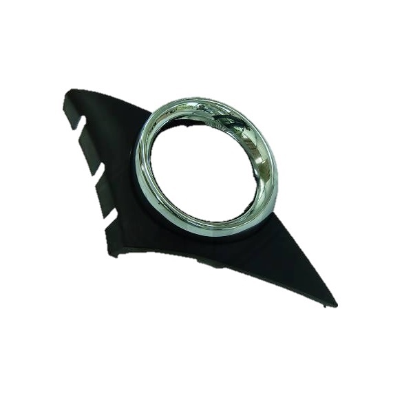 Enjoliveur antibrouillard, gauche, noir/chrome, avec emplacement antibrouillard, modèle sport