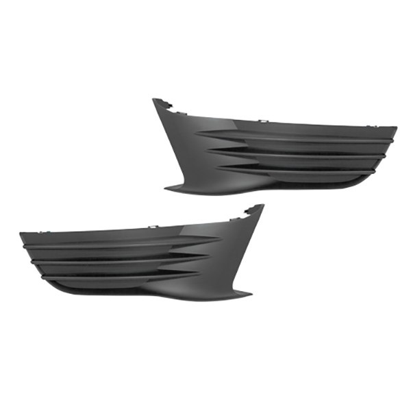 Jeu de grille de pare-chocs avant, inferieur, noires