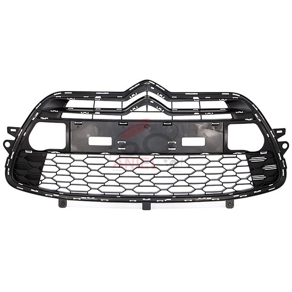 Grille de pare-chocs avant central, noire,  modèle so chic - sport chic