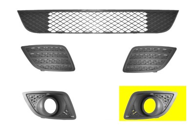 Grille de pare-chocs avant gauche, avec antibrouillard