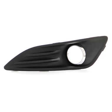 Grille de pare-chocs avant gauche, noir, avec antibrouillard, cercle chromé
