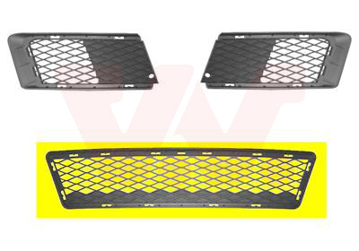 Grille de pare-chocs avant, centrale, demi-ouvert, modèle coupé