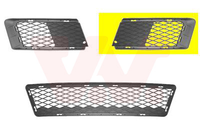 Grille de pare-chocs avant gauche, sans emplacement antibrouillard, modèle coupé