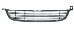 Grille de pare-chocs avant central, inferieure, noire, avec jonc chrome
