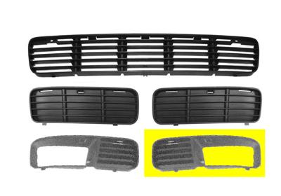 Grille de pare-chocs gauche, avec emplacement antibrouillard