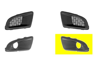 Grille de pare-chocs avant, gauche, a peindre, avec emplacement antibrouillard
