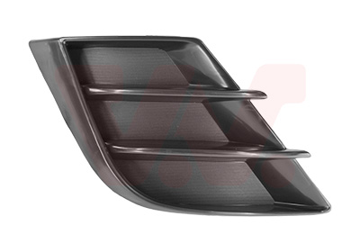 Grille de pare-chocs avant, droite, noire, fermée, sans emplacement antibrouillard
