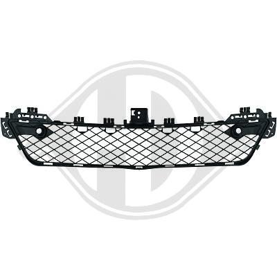 Grille de pare-chocs avant centrale, modèle avec emplacements radars