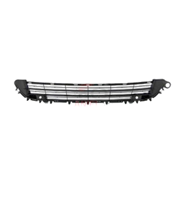 Grille de pare-chocs avant central, inferieure, avec emplacements radars