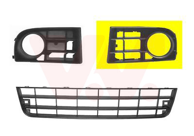 Grille de pare-chocs avant, gauche, avec emplacement antibrouillard, 2.0 FSI / Diesel