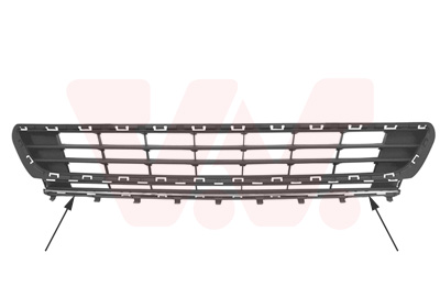 Grille de pare-chocs avant, centrale, noire avec moulure chromée, modèle highline