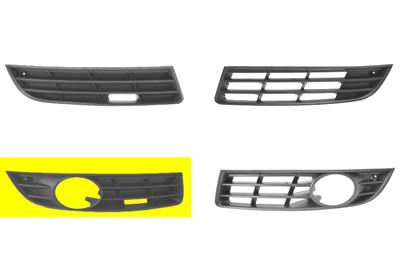 Grille de pare-chocs avant, droite, avec emplacement antibrouillard