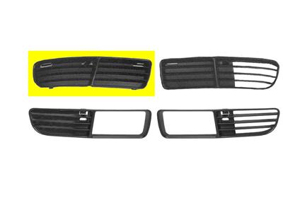 Grille de pare-chocs avant, droite, sans emplacement antibrouillard