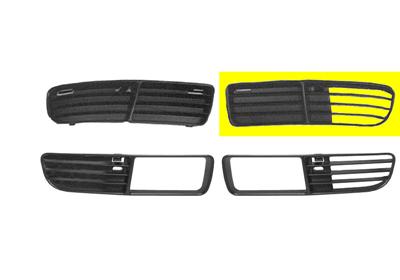 Grille de pare-chocs avant, gauche, sans emplacement antibrouillard
