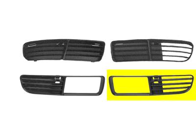 Grille de pare-chocs avant, gauche, avec emplacement antibrouillard