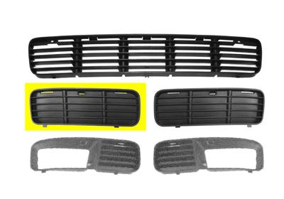 Grille de pare-chocs avant, droite, sans emplacement antibrouillard
