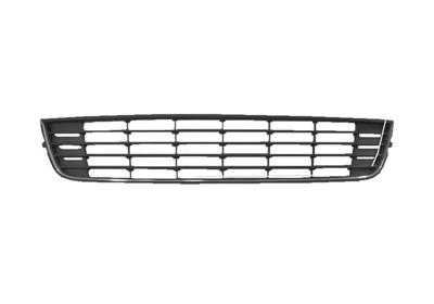 Grille de pare-chocs avant, centrale, noire, avec bord chrome