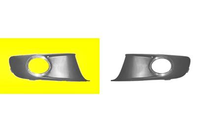 Grille de pare-chocs avant, droite, noire, avec emplacement antibrouillard