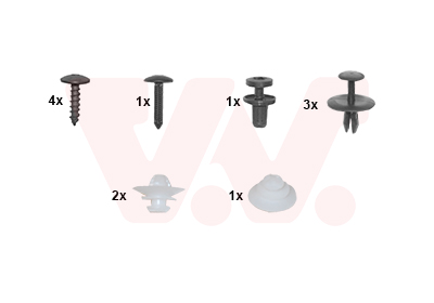 Kit de fixation d'aile avant