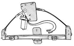 Lève-vitre arrière gauche, électrique, modèle 5 portes