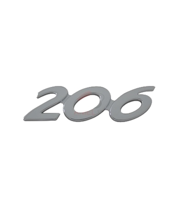 Monogramme arrière "206"