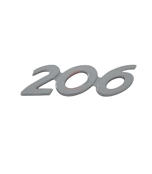 Monogramme arrière "206"