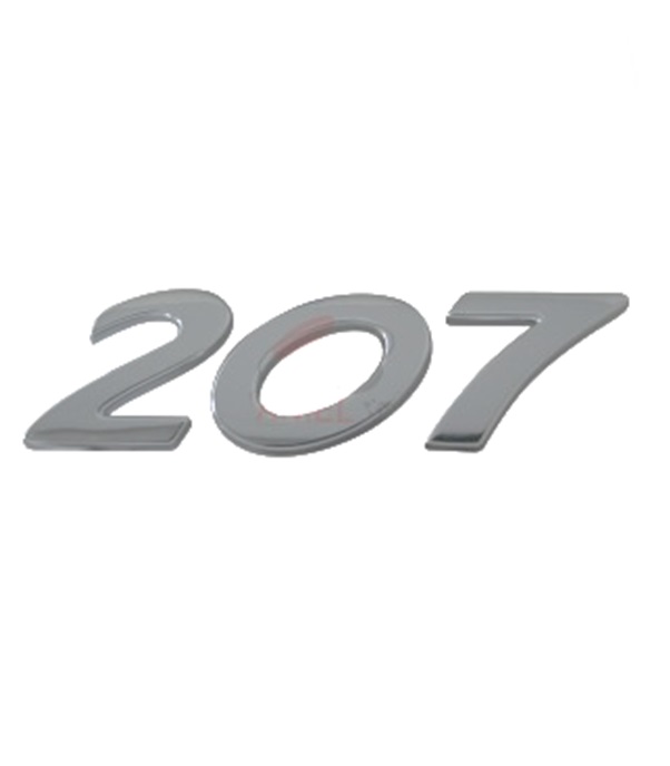 Monogramme arrière "207"