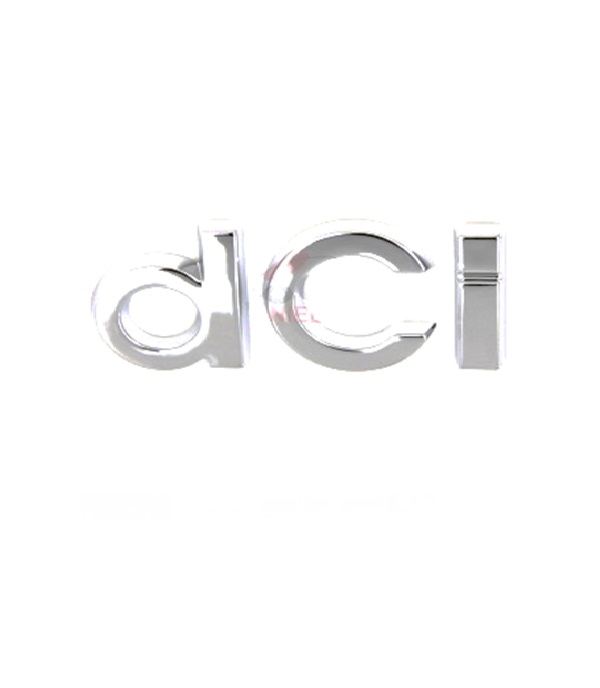 Monogramme arrière « dci »
