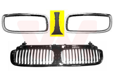 Moulure de grille de calandre, à peindre