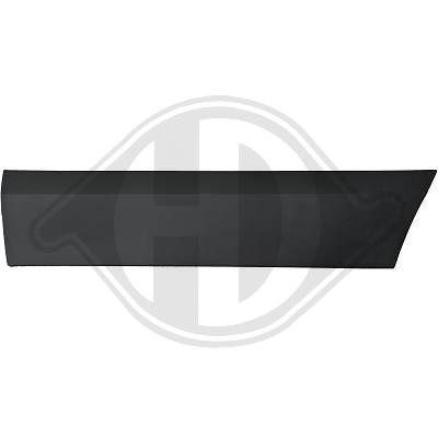 Moulure de porte avant droit, noire