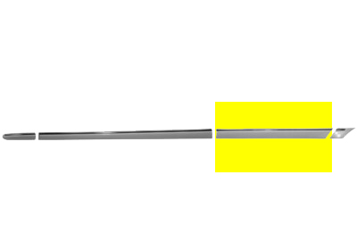 Moulure de porte arrière droite, à peindre, avec chrome