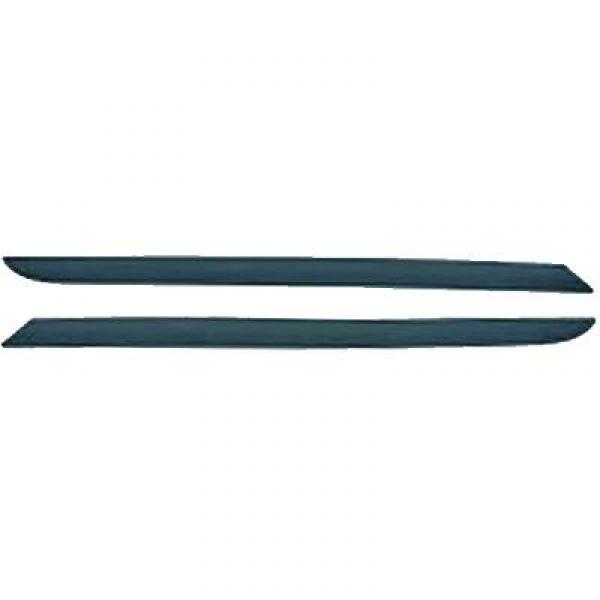 Jeu de moulure de grille de calandre, noire, droit et gauche