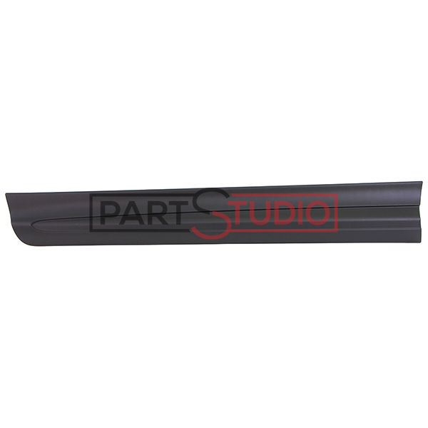 Moulure de porte avant gauche, noire