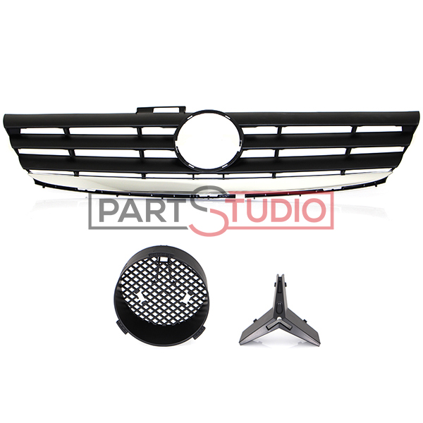 Grille de calandre, à peindre, avec moulure chromée, modèle classic