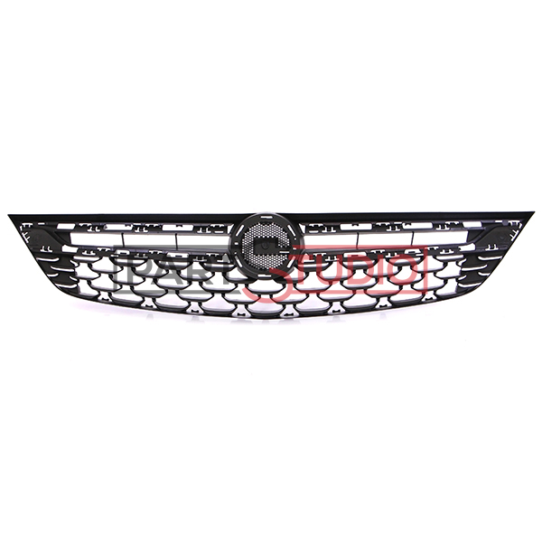Grille de calandre, modèle sans système anti-collision, avec emplacement moulure chromée