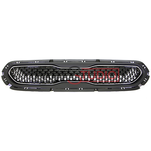 Grille de calandre, noir et chromée