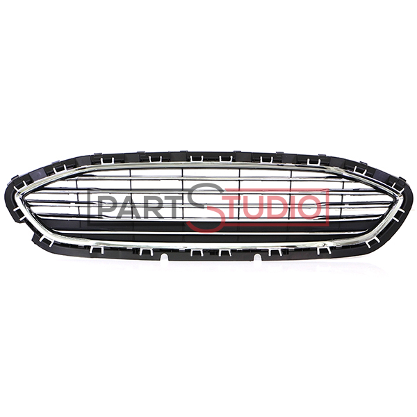 Grille de calandre, noire brillante et chromée, modèle essence/ecoboost